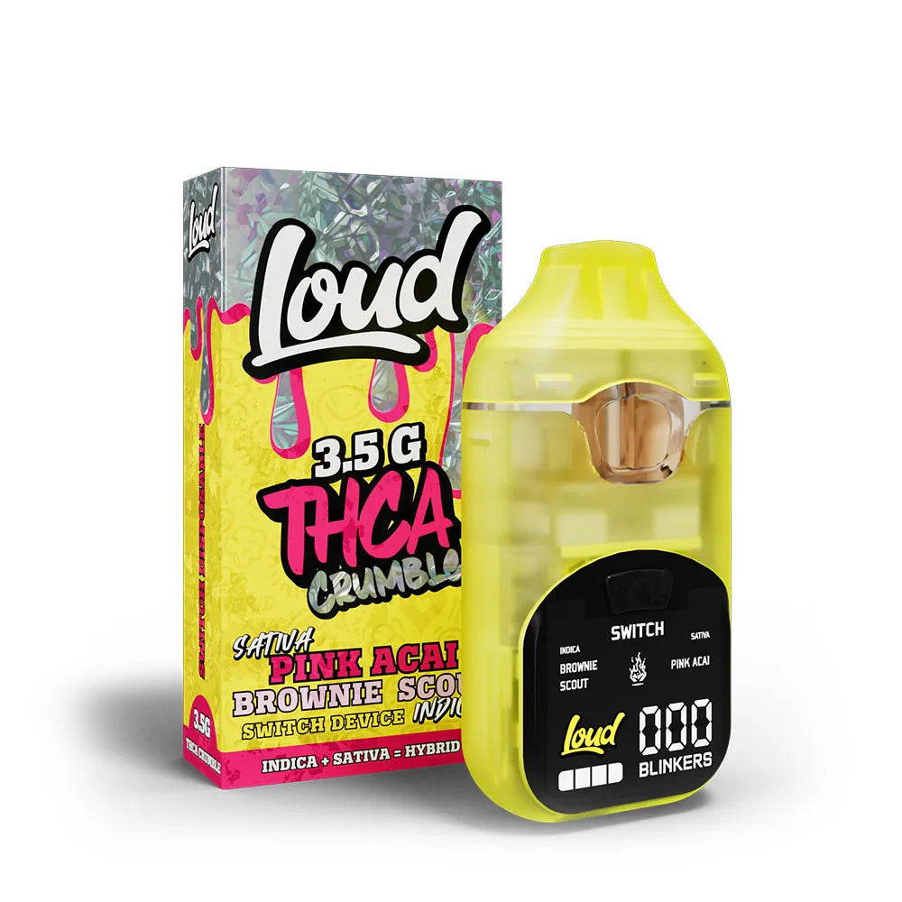LOUD 3.5 THCA CRUMBLE Disposable (5pk Display)