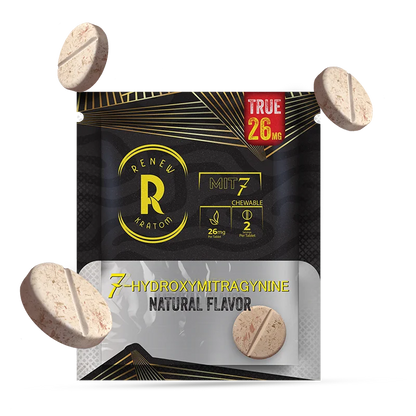 Renew Kratom 7-OH Tablets 26mg 20Ct Display