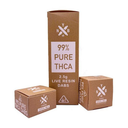 NYB THCA Live Resin Dabs 2.5g 5-Pk Display - CHC Distro