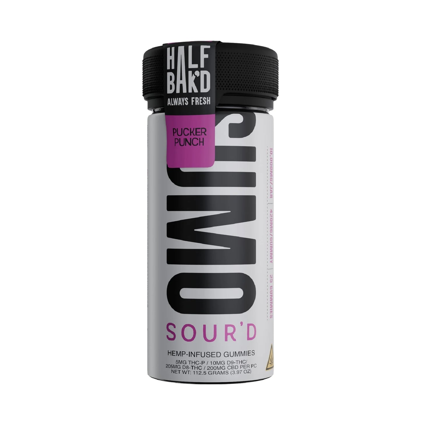Half Bak'd SUMO D9 SOUR'D Gummies 10,000mg (6-Pack Display)