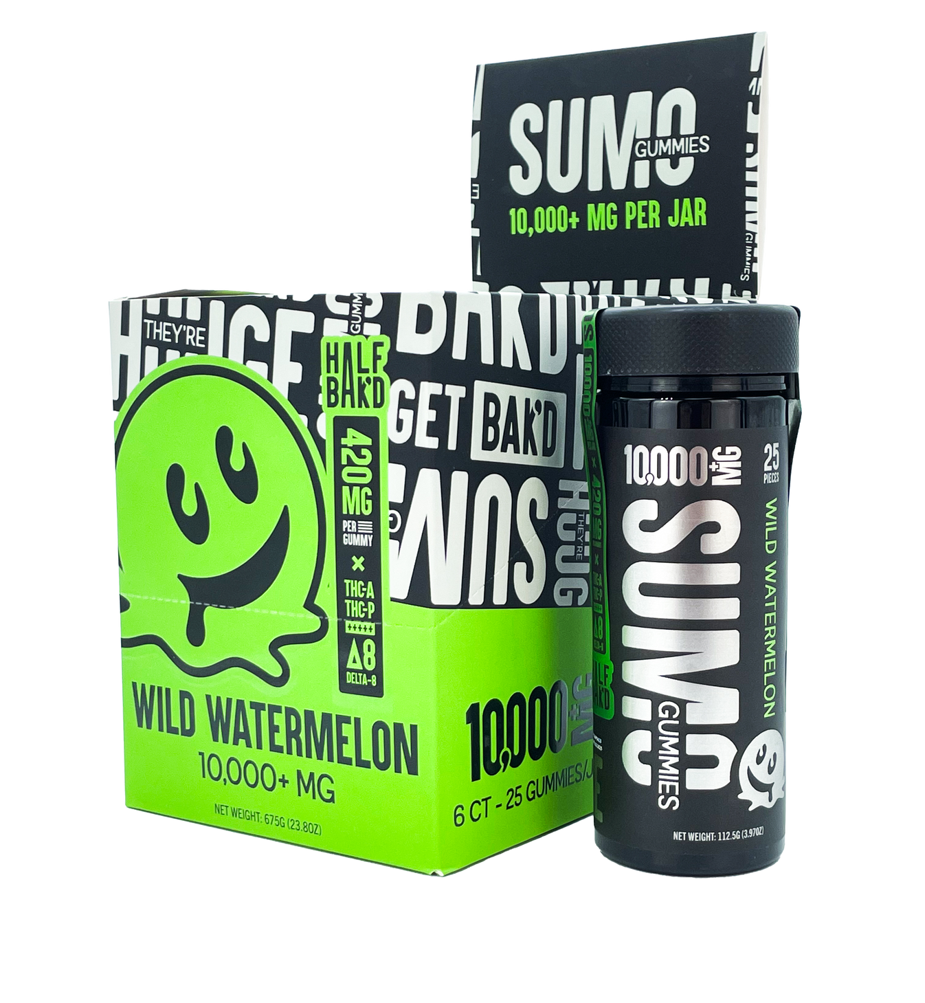 Half Bak'd Sumo Gummies 10,000mg (6-Pack Display)