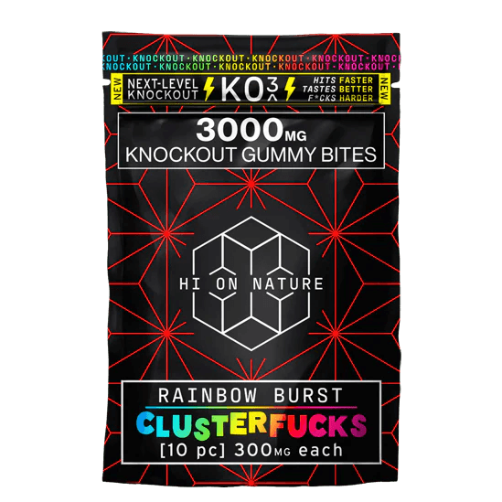 KO3 Gummy Bites - CLUSTERF*CKS 3000 mg - CHC Distro