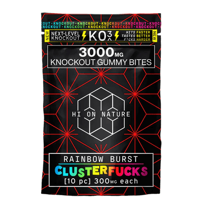 KO3 Gummy Bites - CLUSTERF*CKS 3000 mg - CHC Distro